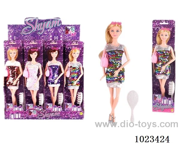 12pcs 11.5inch 9-joint doll 4 sets mixed loading in display box