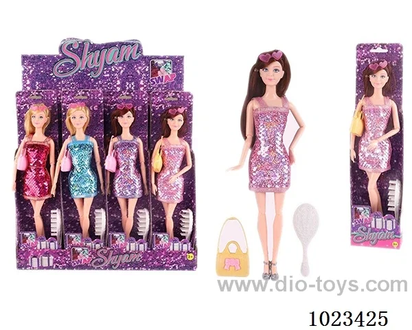 12pcs 11.5inch 9-joint doll 4 sets mixed loading in display box