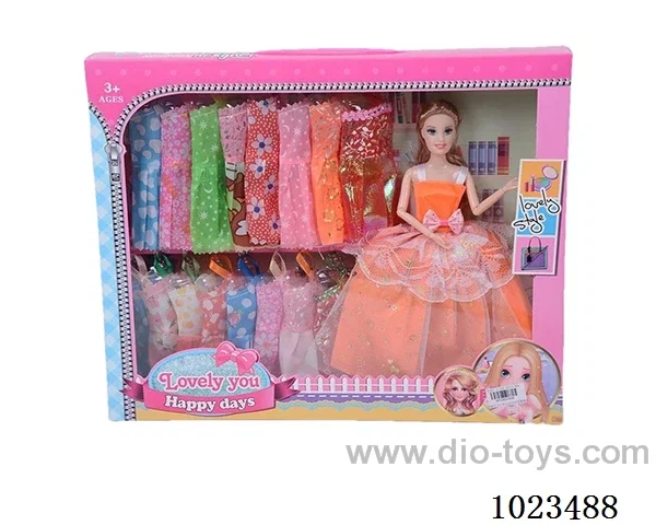 11.5inch 9-joint doll with  A movable hand in window box