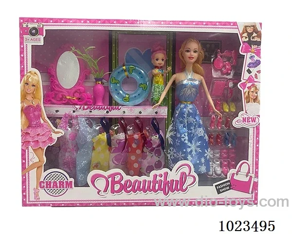 11.5inch  doll with  A movable hand in window box