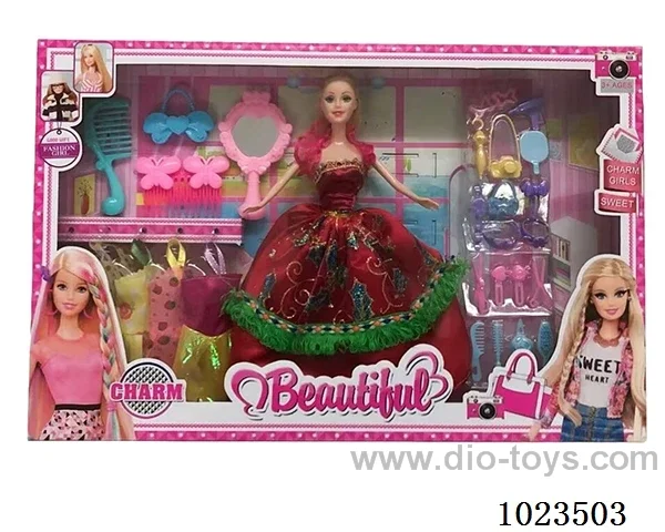 11.5inch  doll with  A movable hand in window box