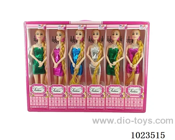 12pcs 11.5inch 9-joint doll with  A movable hand  6sets mixed loaidng in window box