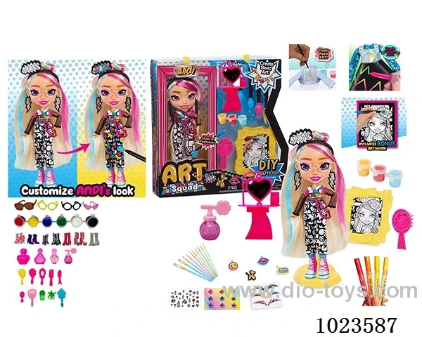 10inch 12joint doll with _x000D_
DIY painting accessories in window box