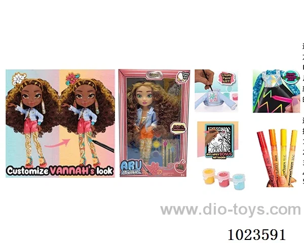 10inch 12joint doll with _x000D_
DIY painting accessories in window box