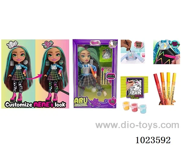 10inch 12joint doll with _x000D_
DIY painting accessories in window box
