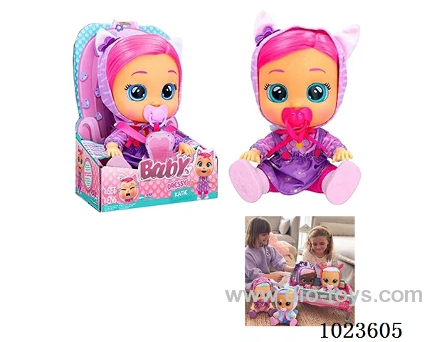 14inch doll with 4-sound music &Tearshedding function in display box