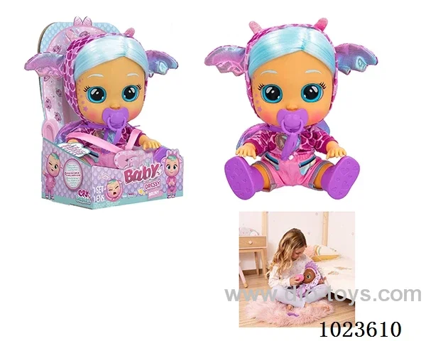14inch doll with 4-sound music &Tearshedding function in display box
