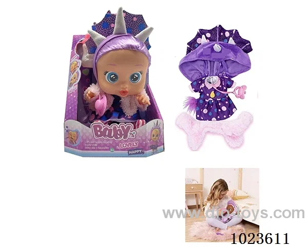 14inch doll with 4-sound music &Tearshedding function in display box