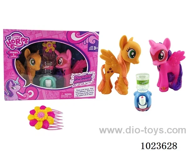 2pcs rubber horses in window box