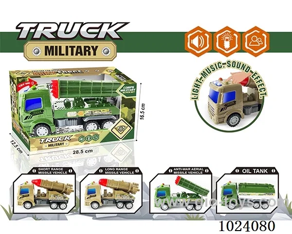 Inertia car with light&music 4sets mixed loading include battery in display box