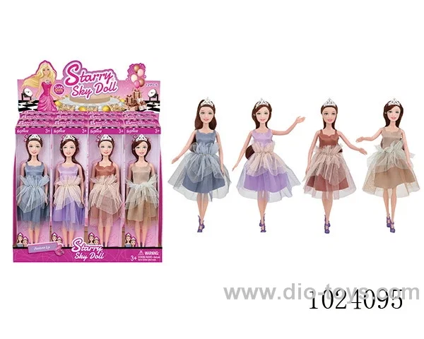 12pcs Starry sky 11.5inch doll Hollow doll without joints in display  box
