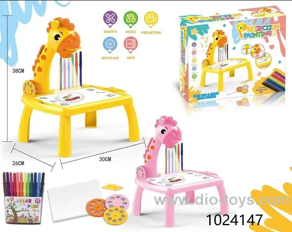 Projection table in color box