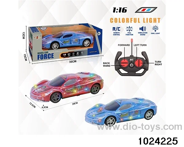 4ch RC car W L/M in window box(No package electricity)