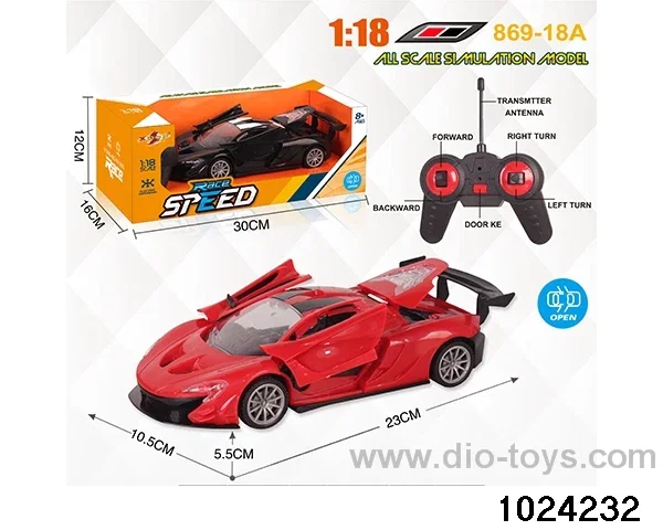 1:18 5ch RC car with light in window box(No package electricity)