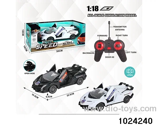 1:18 5ch RC car with light in window box(No package electricity)