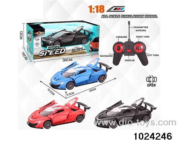 1:18 5ch RC car with light in window box(No package electricity)