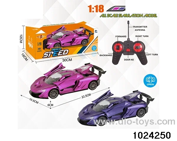 1:18 5ch RC car with light in window box(No package electricity)
