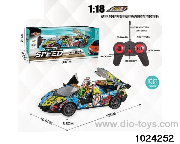 1:18 5ch RC car with light in window box(No package electricity)