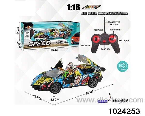 1:18 5ch RC car with light in window box(No package electricity)