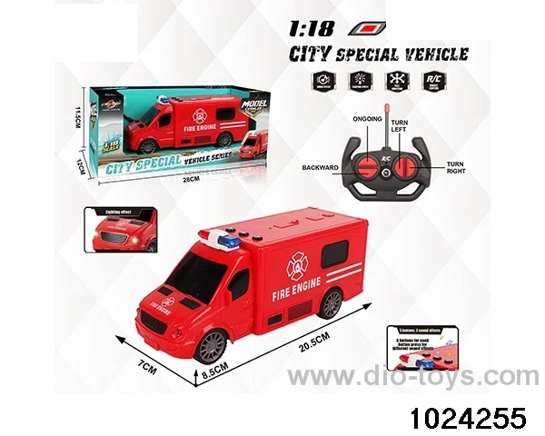 1:18 4ch RC car W L/M in window box(No package electricity)