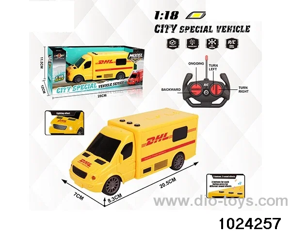 1:18 4ch RC car W L/M in window box(No package electricity)