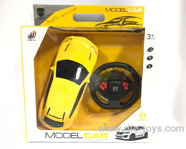 4ch RC car with light 2color mixed loading in hand box