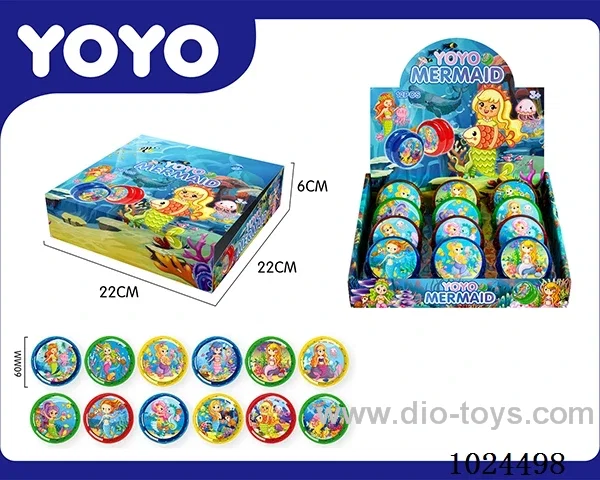 12pcs yoyo  4color mixed loading in display box