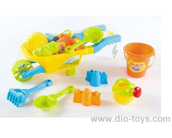 7pcs beach toys in net bag