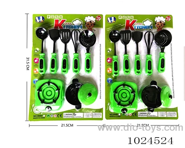 kitchen set in blister card
