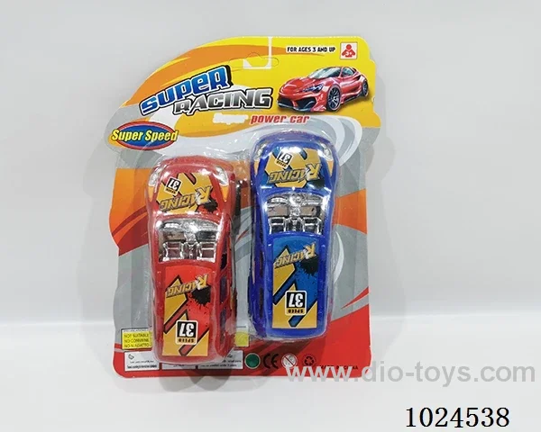 pull back car in blister card