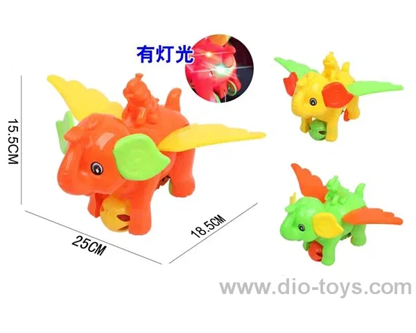 pull line toys with light 3color mixed loading in opp bag