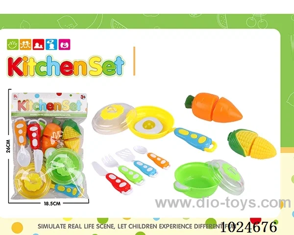 kitchen set in PVC bag with header