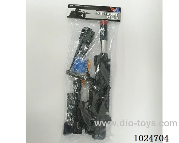 3 in 1 gun toys  in pe bag with header