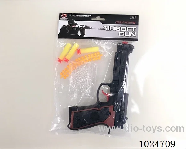 4 in 1 gun toys in pe bag with header