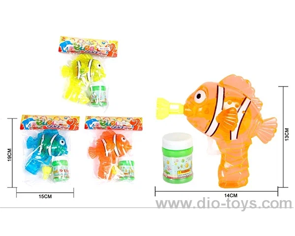 bubble gun 3color mixed loading in PVC bag with header