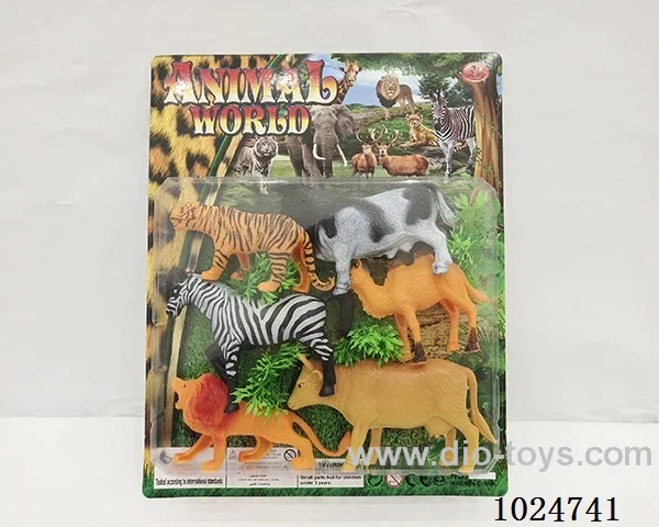 6pcs Animal suit in blister card