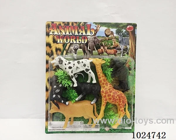 6pcs Animal suit in blister card