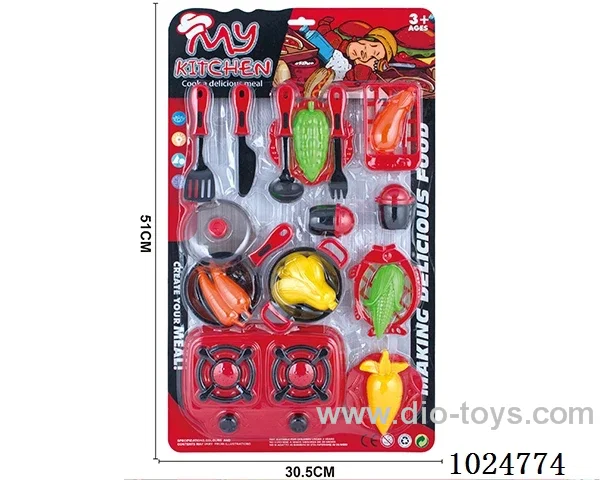 kitchen set in blister card