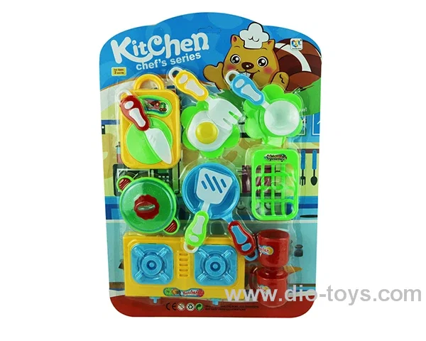 kitchen set in blister card