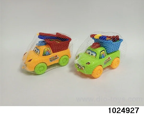 Cartoon beach car in Net bag