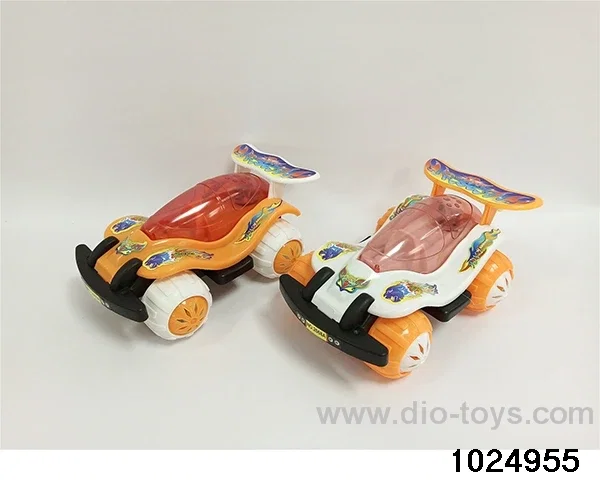 Pulling wire car with lights in opp bag