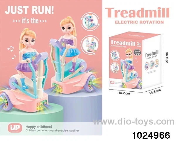 Electric universal music and light exercise bike in color box