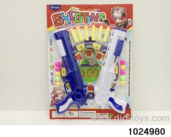 Ping pong gun + handcuffs in Blister card