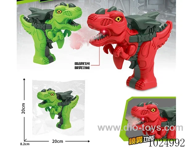 Dinosaur spray gun with light&sound IN OPP BAG