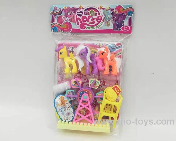 Pony + Ferris wheel in PVC bag with header