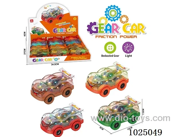 12pcs Inertia car with light