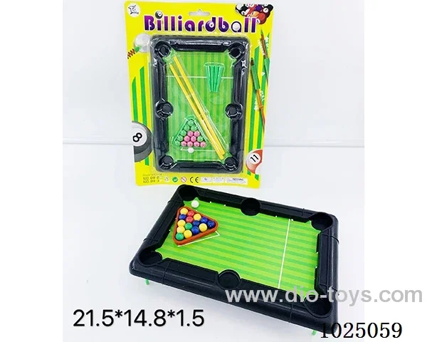 billiards in blister card