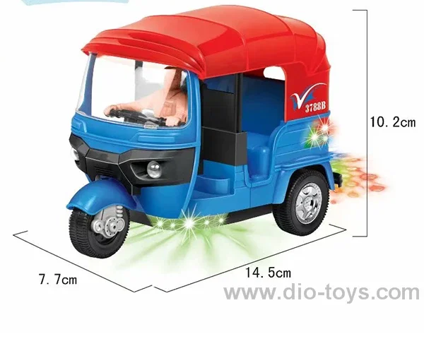 Electric car in color box