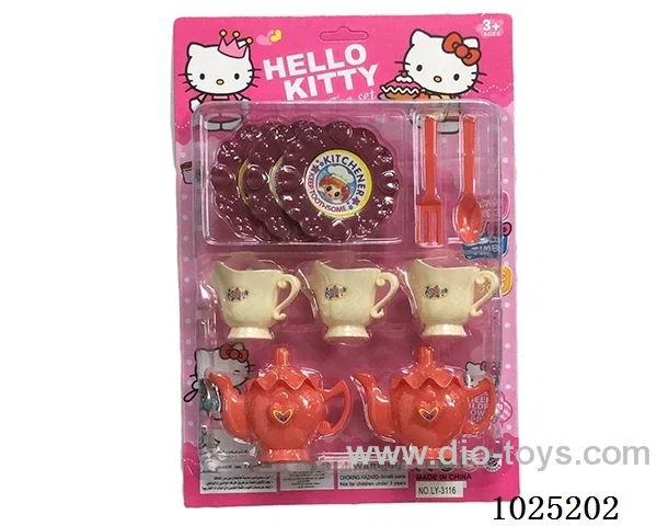 Tea set in blister card