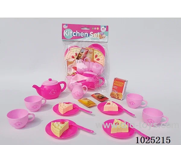 Tea set in PVC bag with header